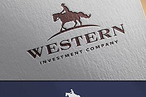 Western Investment Company horse logo on textured stationery