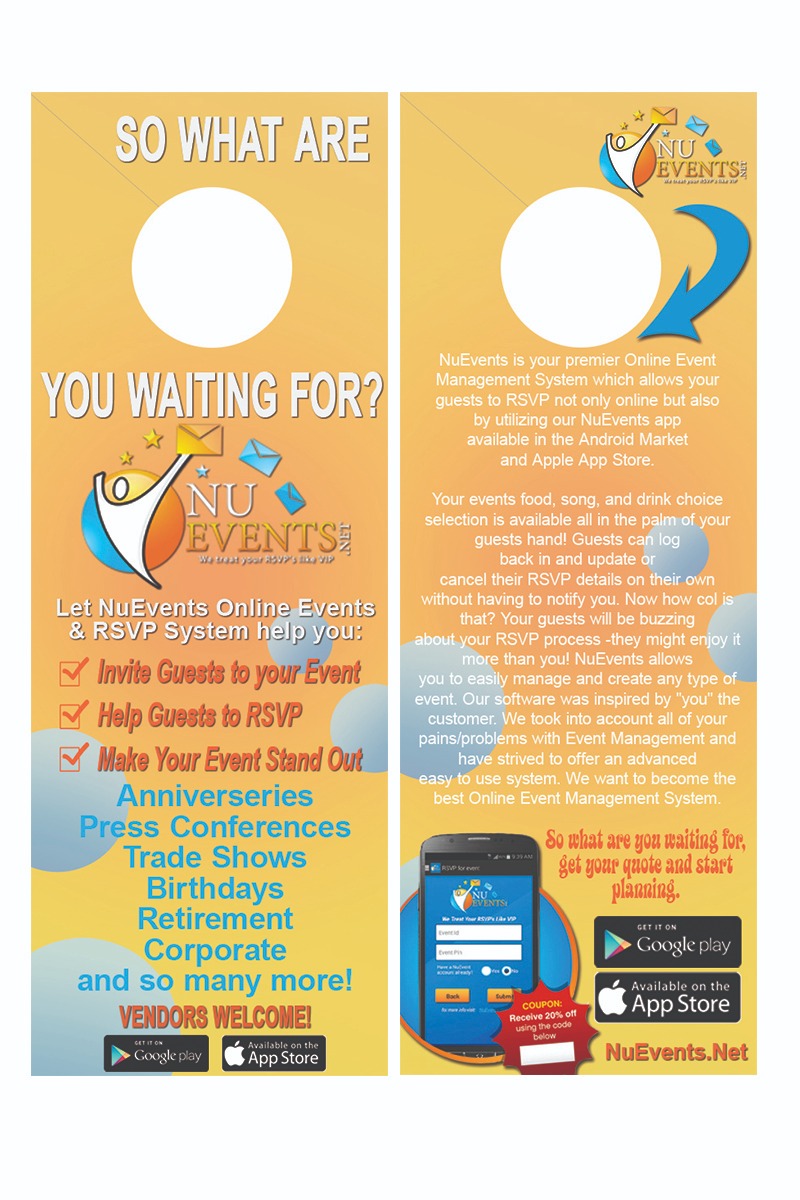 Door Hanger Advertisement: Door hanger design