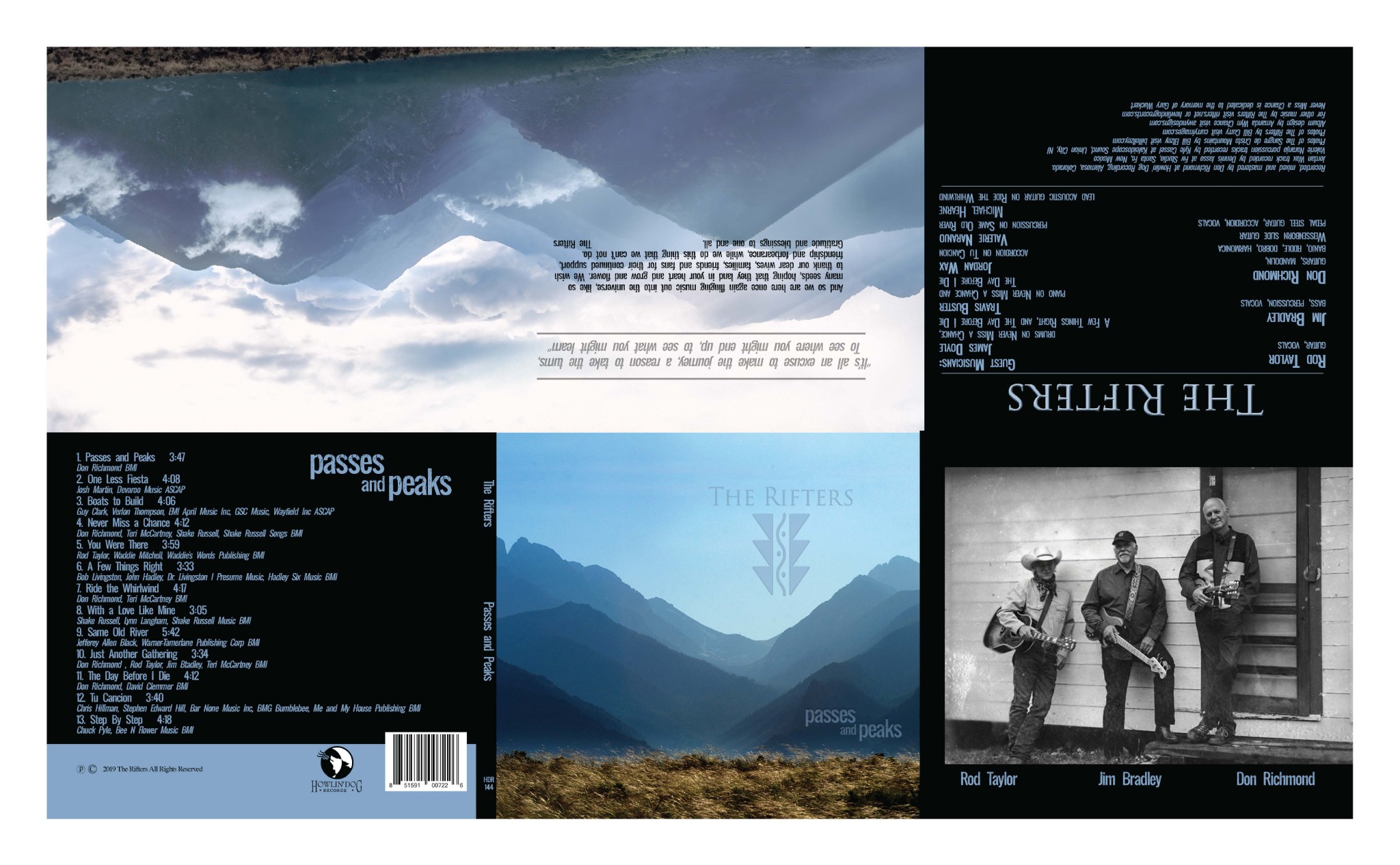 The Rifters album cover and packaging layout